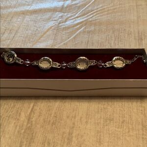 Roman Inc. Silver Inspirational Charm Bracelet 🆕